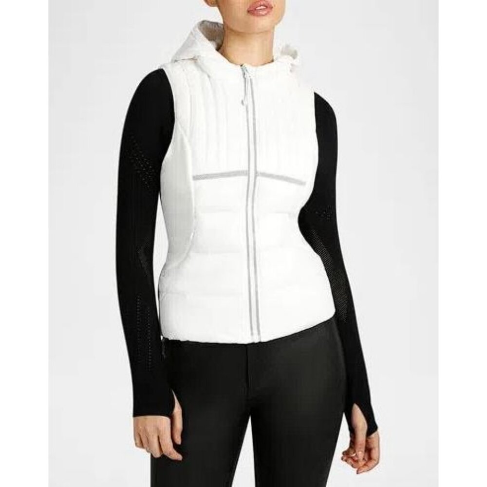 BLANC NOIR Women's Reflective Inset Featherweight Puffer Vest Size Small